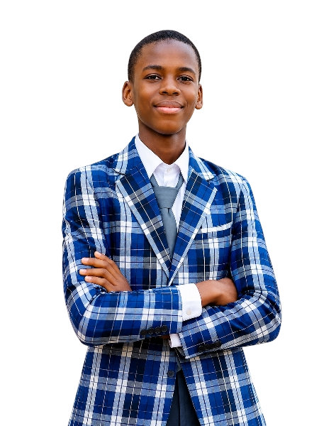 A secondary school boy in uniform